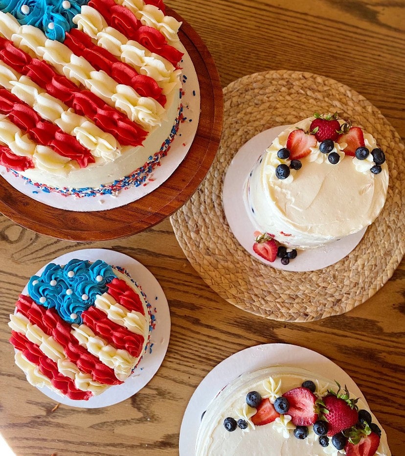 4th of July Cake The Humble Crumb Bakery